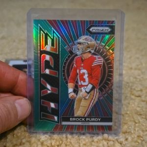 Brock Purdy 2023 Panini Prizm Hype Green Prizm #H-2 San Francisco 49ers